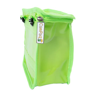 Green detachable pocket of toiletry bag