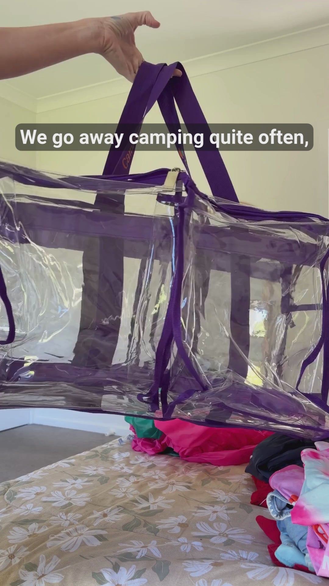 CamPaq Large Camping Bag - Purple
